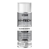 SEYMOUR® HI-TECH Spray Enamels - Gloss White, 12 oz